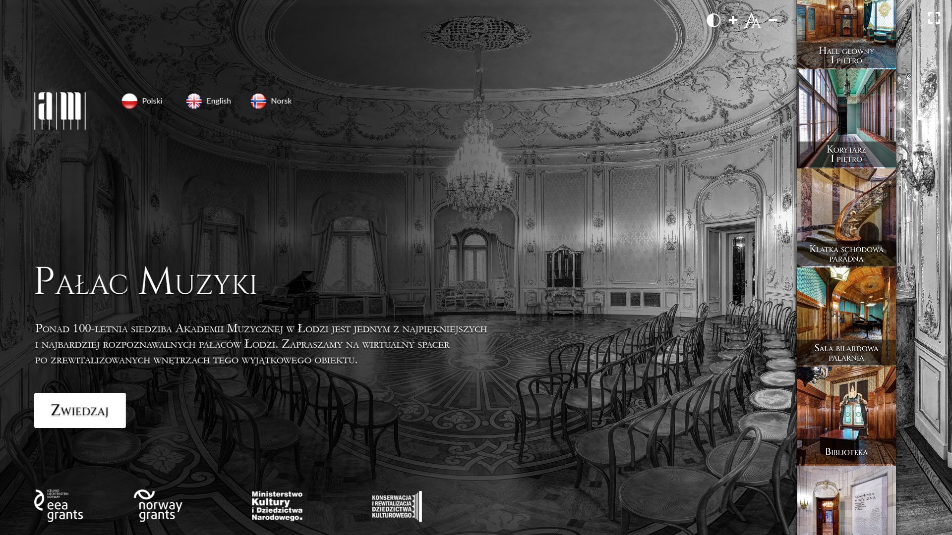 Pałac Muzyki - rekonstrukcja wirtualnego spaceru