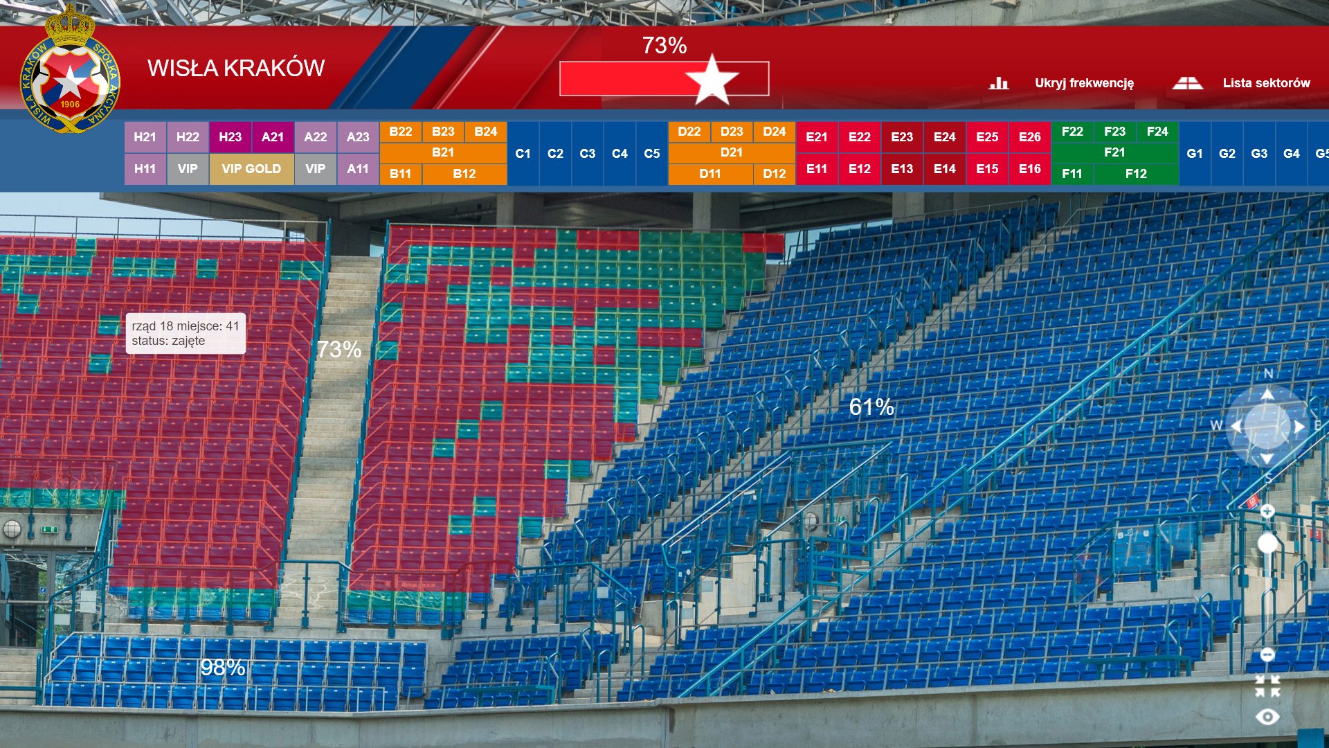 Wirtualny Stadion Wisły Kraków