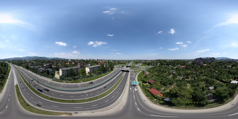 Panoramy sferyczne - inwestycje drogowe