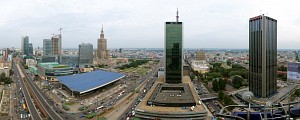 Widok z ORCO Tower w Warszawie