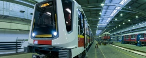 Warszawskie Metro - prezentacja zespołu trakcyjnego Siemens Inspiro