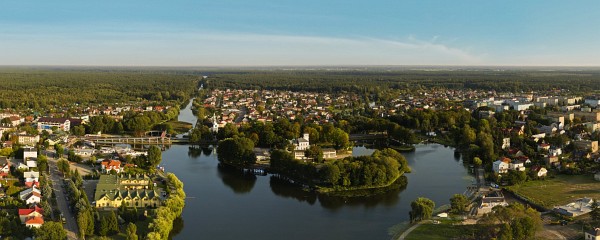 Kanał Augustowski i okolice z lotu ptaka